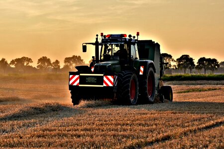 Baler farmer field photo