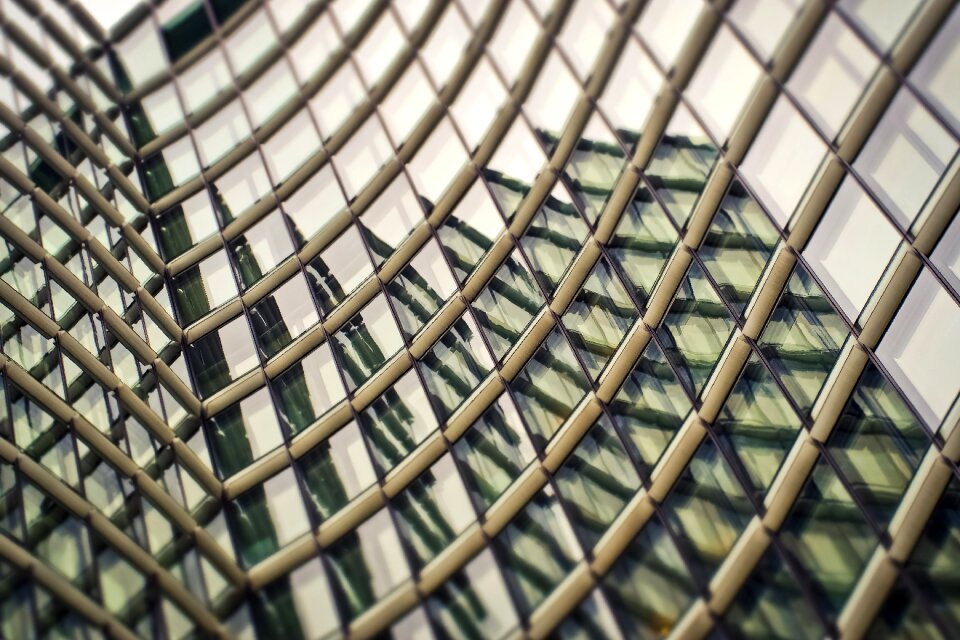 City reflection futuristic