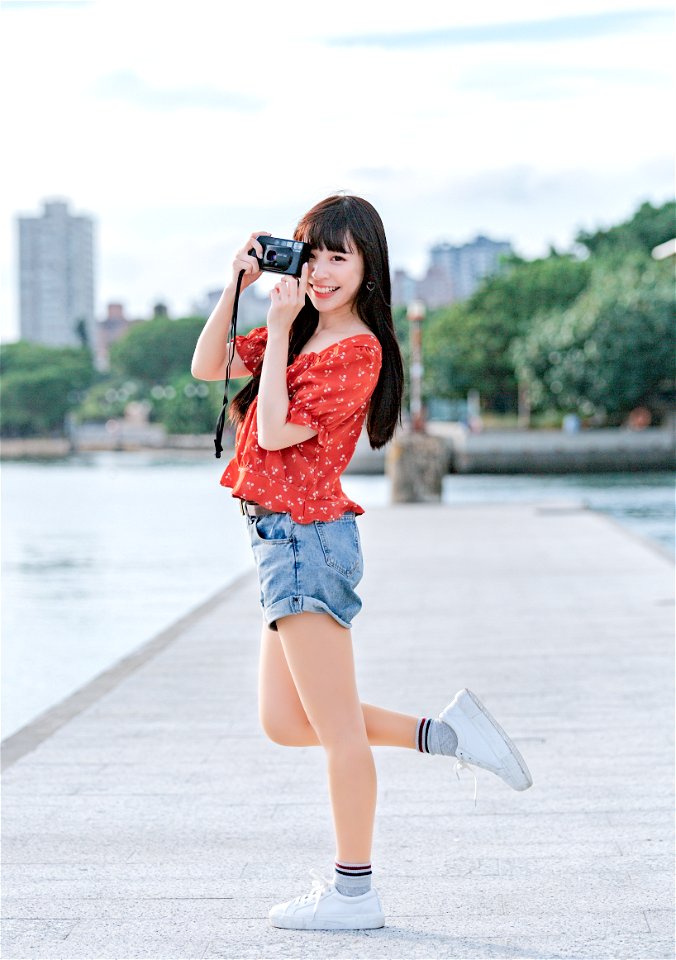 Woman Girl Portrait Camera