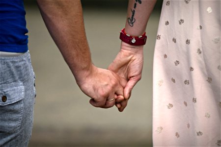 Couple Holding Hands photo