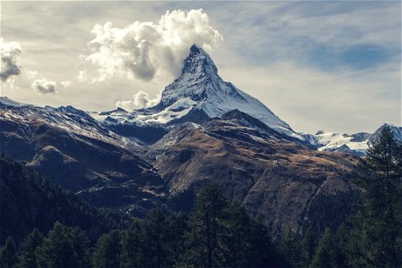 Matterhorn Mountain Clouds photo