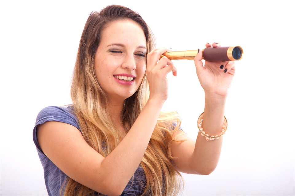 Woman Portrait Telescope