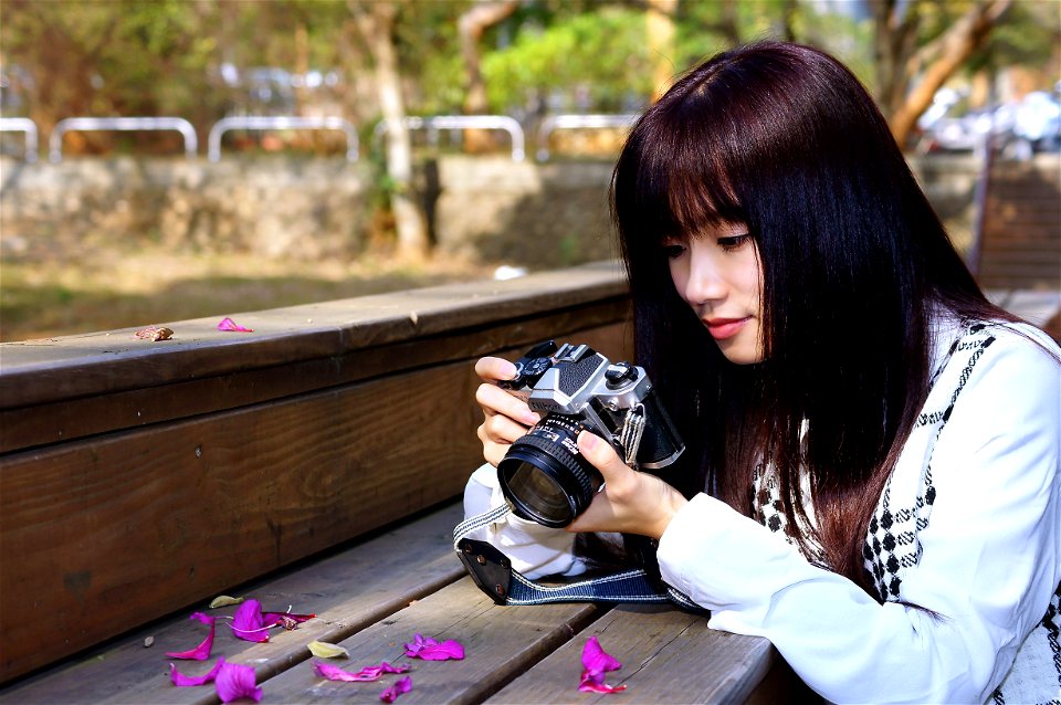 Woman Girl Portrait Camera