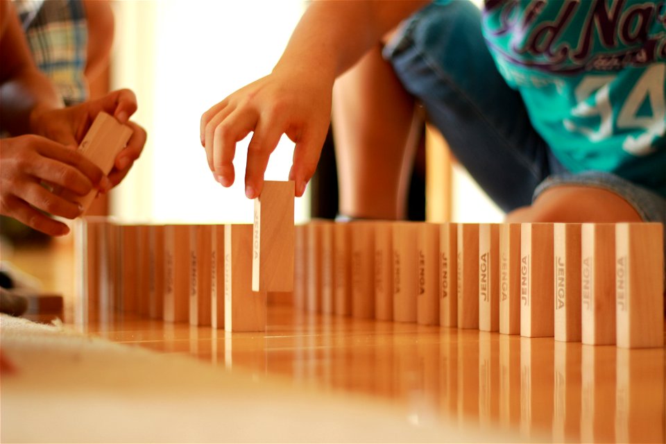 Jenga Domino Effect