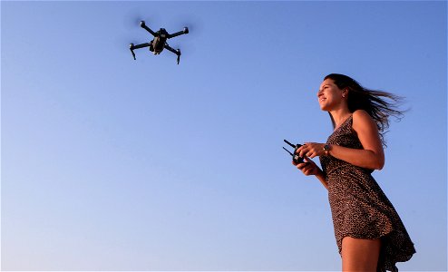 Woman Girl Quadcopter Drone