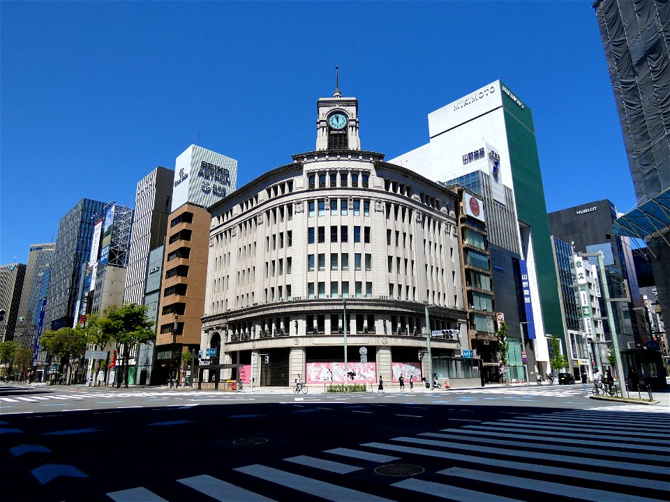 Ginza Chome Crossing Covid
