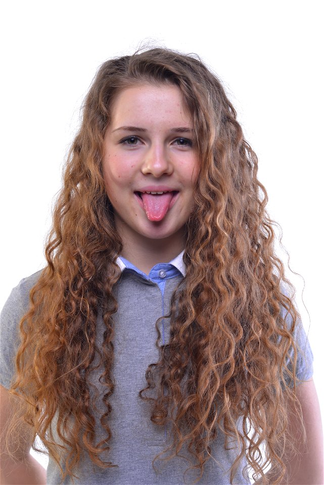Woman Girl Portrait Tongue