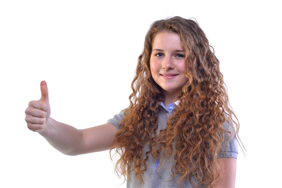 Woman Girl Thumbs Up