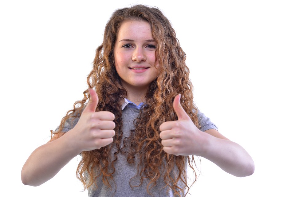 Woman Girl Thumbs Up