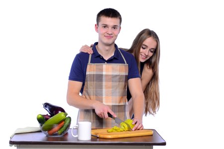Couple Cooking