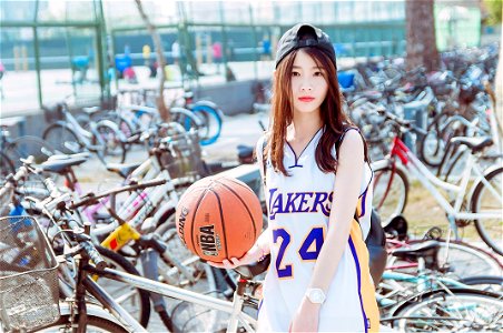 Woman Girl Basketball