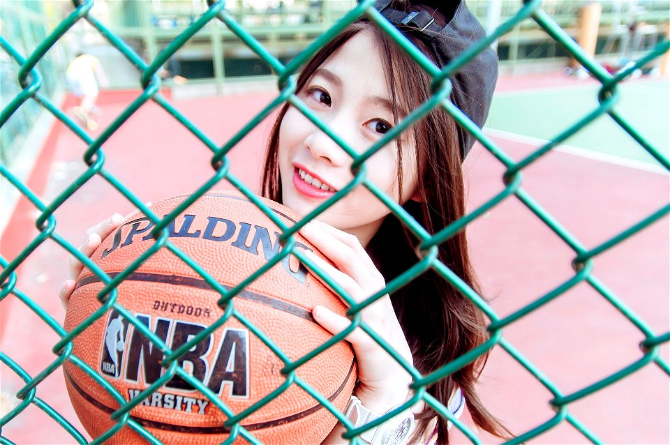 Woman Girl Basketball