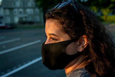 Woman Girl Surgical Mask photo