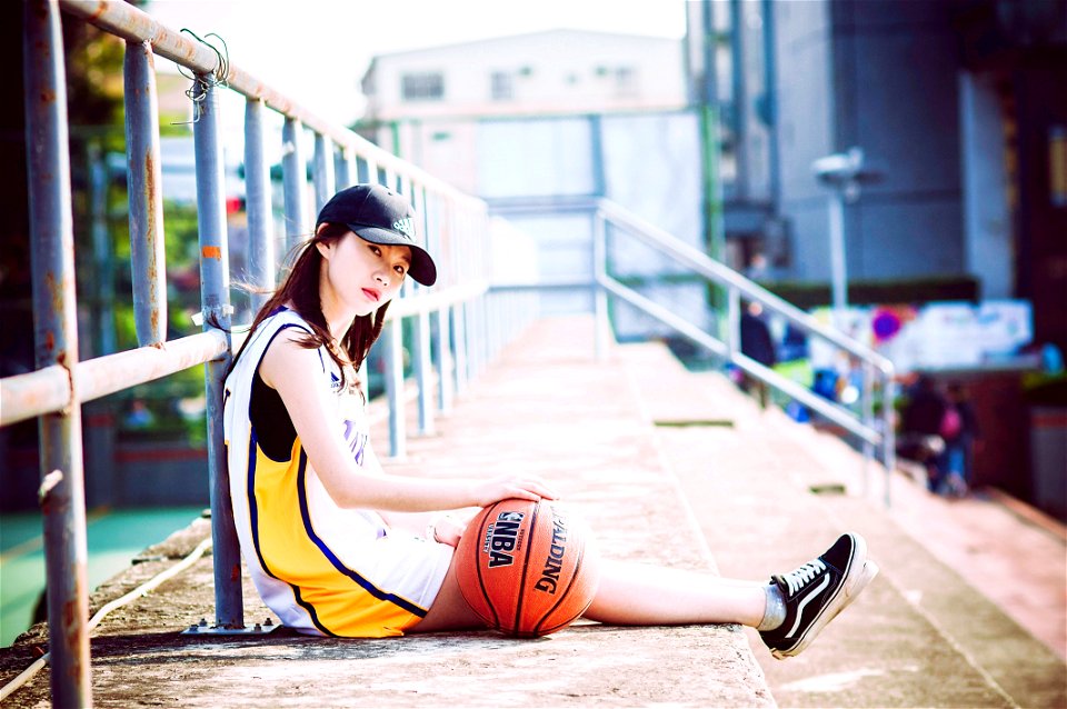 Woman Girl Basketball
