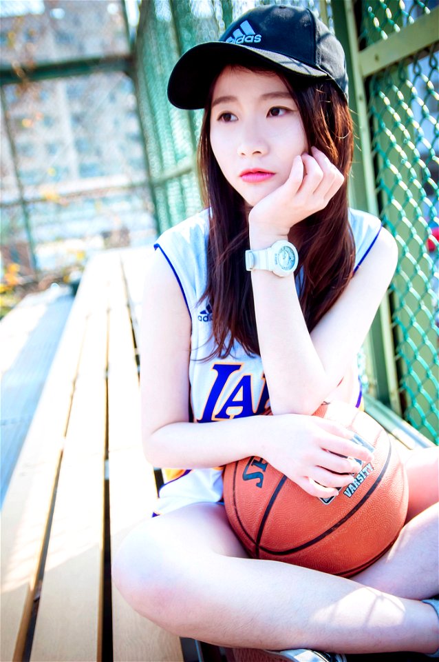 Woman Girl Basketball