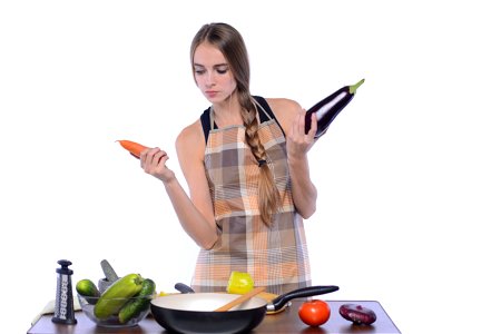 Woman Girl Cooking