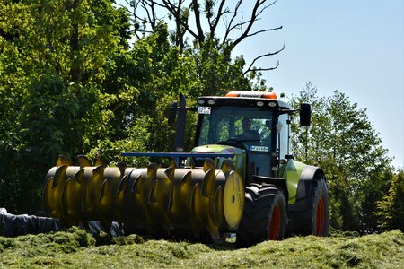 Tractor landscape cereals photo