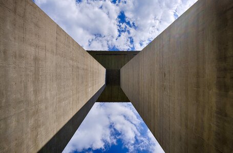 Sky clouds building photo