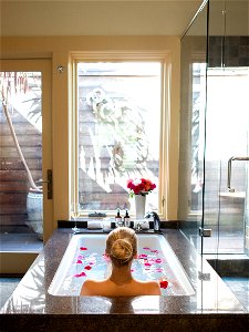 Woman Bathing photo