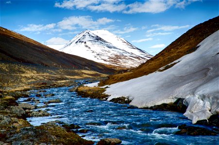 Mountain River Iceland photo