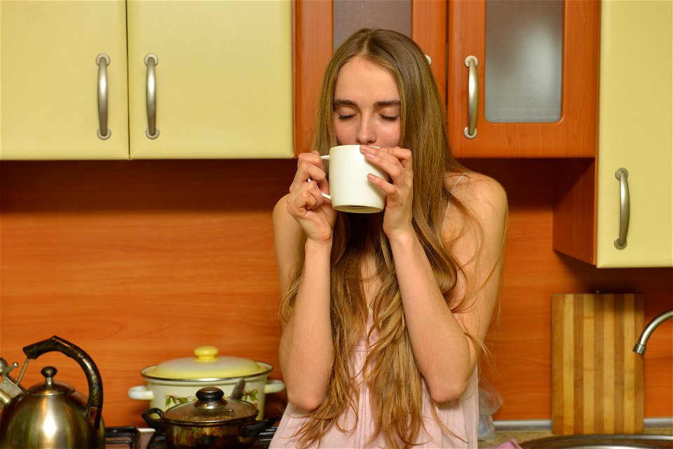 Woman Drink Coffee