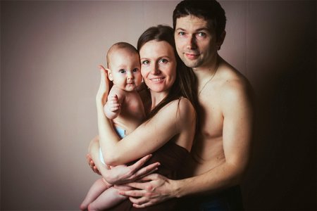 Family Father Mother Baby photo