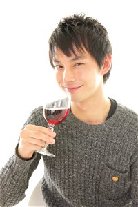 Man Portrait Wine photo