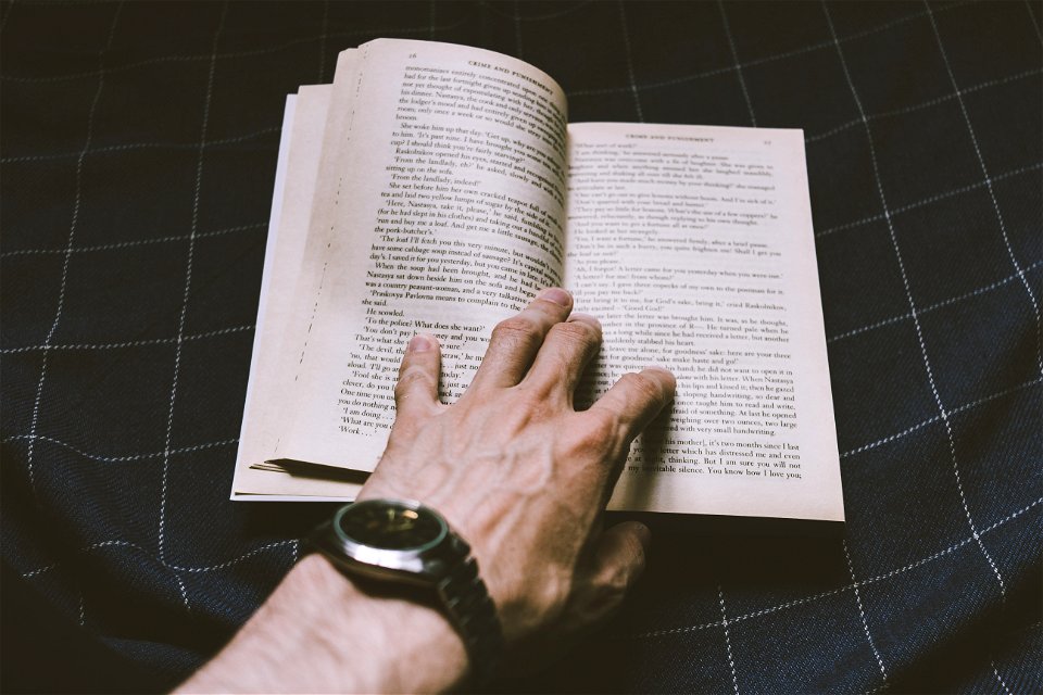 Book Page Hand photo