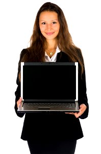 Business Woman Laptop Computer