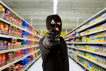 Robbery Mask Crime Pistol photo