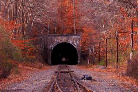 Tunnel Railway Track photo