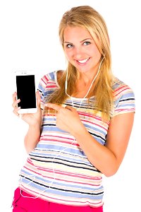 Woman Girl Hearphone Music
