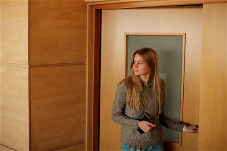 Woman Girl Portrait Door