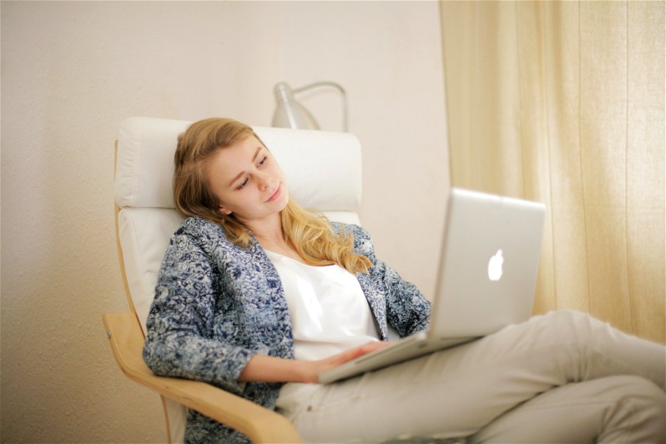 Woman Girl Laptop Computer
