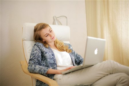 Woman Girl Laptop Computer