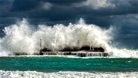 Sea Wave Breakwater photo