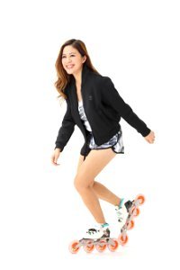 Woman Girl Roller Skates photo