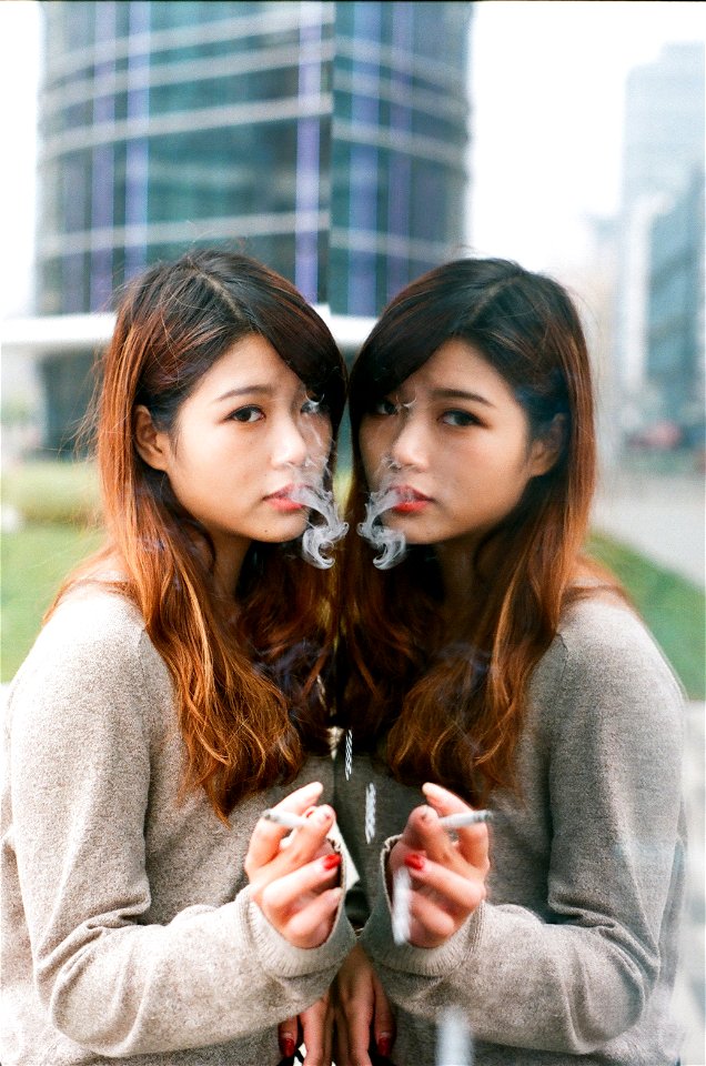 Woman Girl Smoking