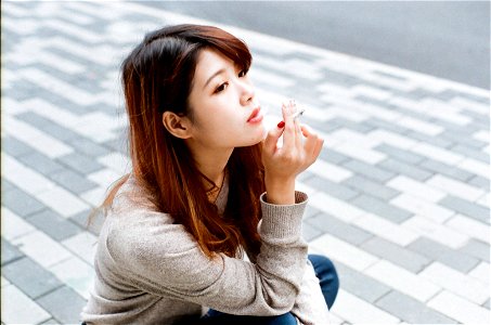 Woman Girl Smoking