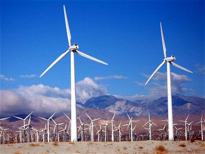 Wind Farm Turbines photo