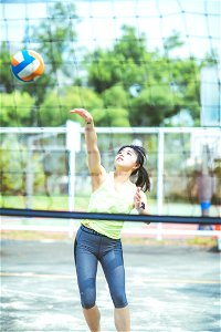 Woman Girl Volleyball