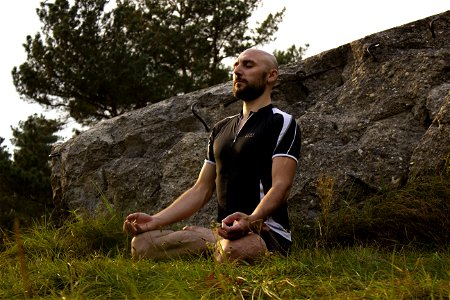 Man Yoga Meditation photo