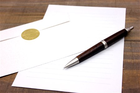 Letter Paper Ballpoint Pen