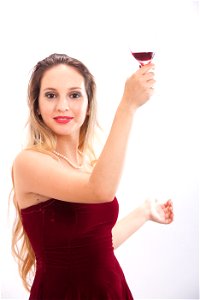 Woman Girl Portrait Wine photo