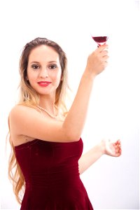 Woman Girl Portrait Wine