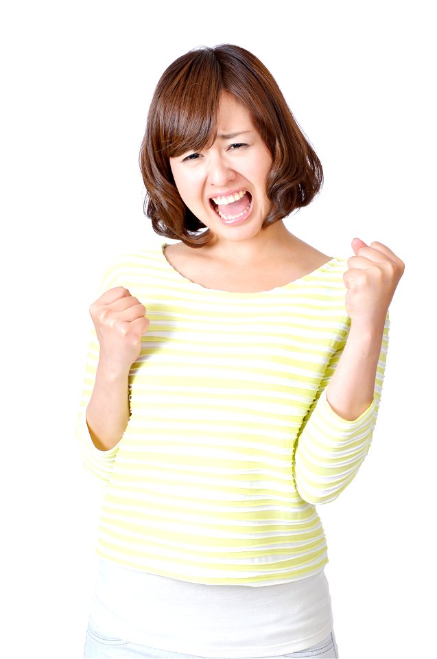 Woman Girl Fighting Pose
