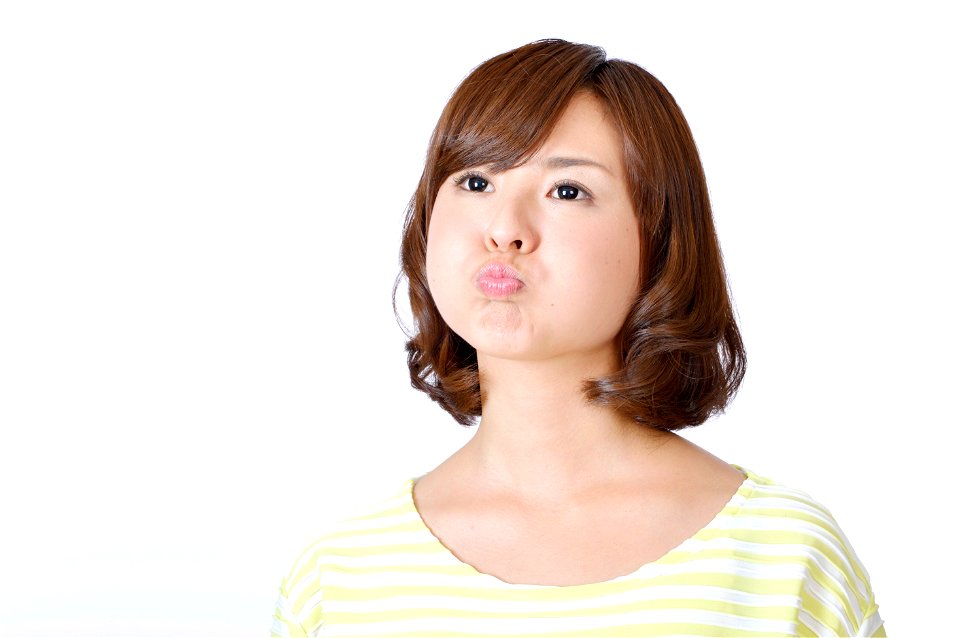 Woman Girl Portrait Angry