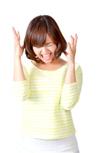 Woman Girl Portrait Scream