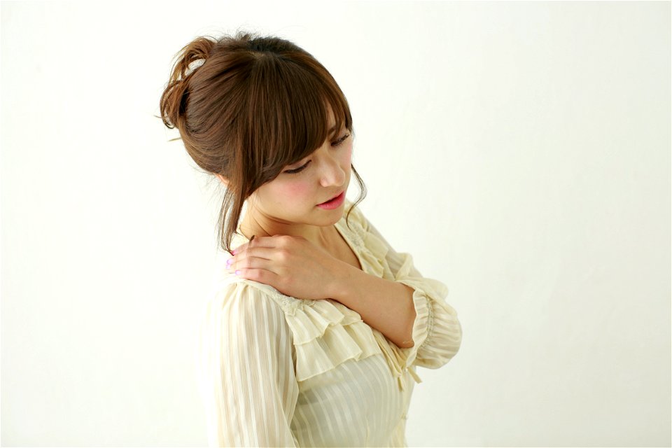 Woman Girl Neck Tension