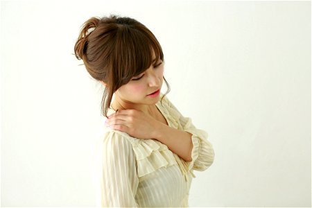 Woman Girl Neck Tension